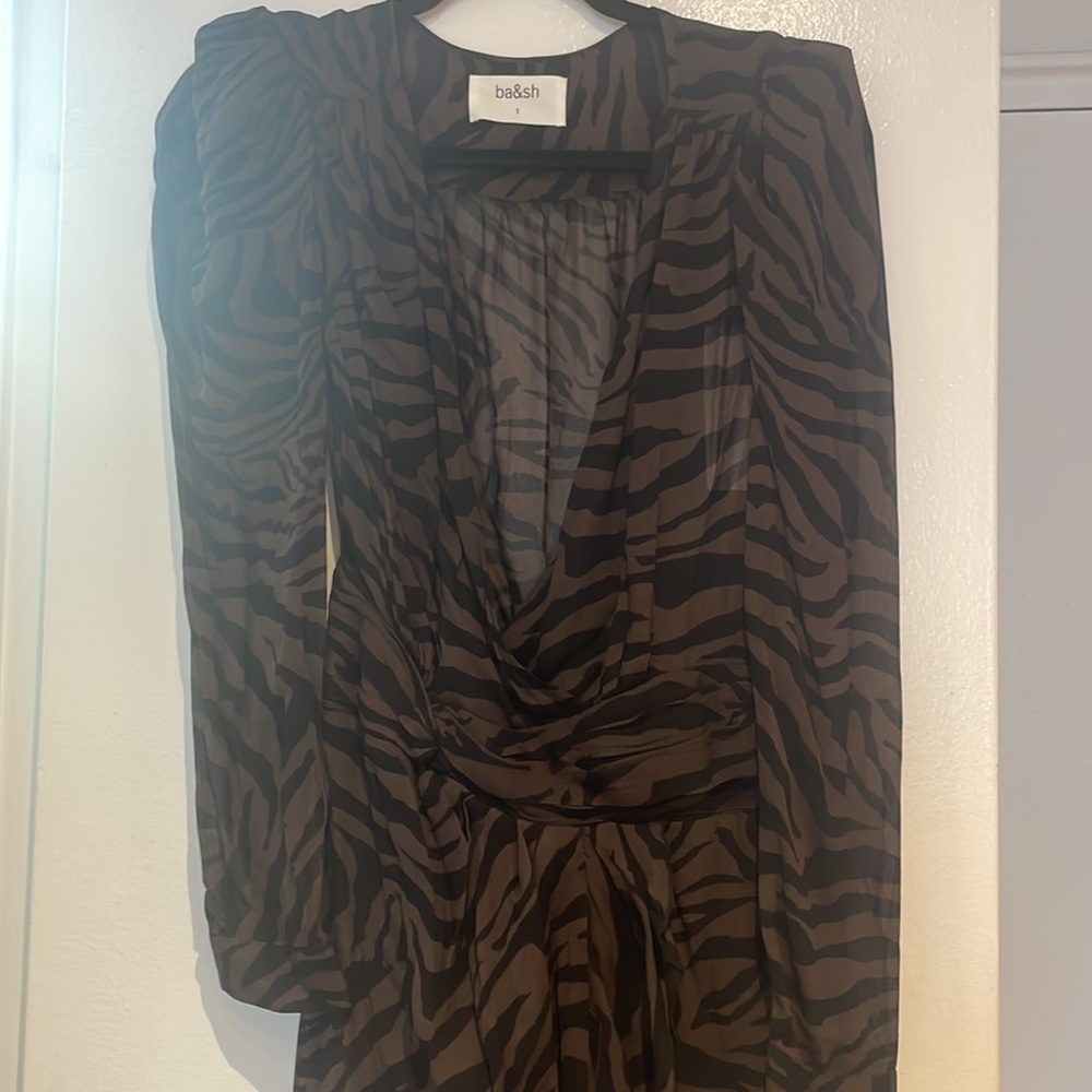 Ba&sh zebra dress